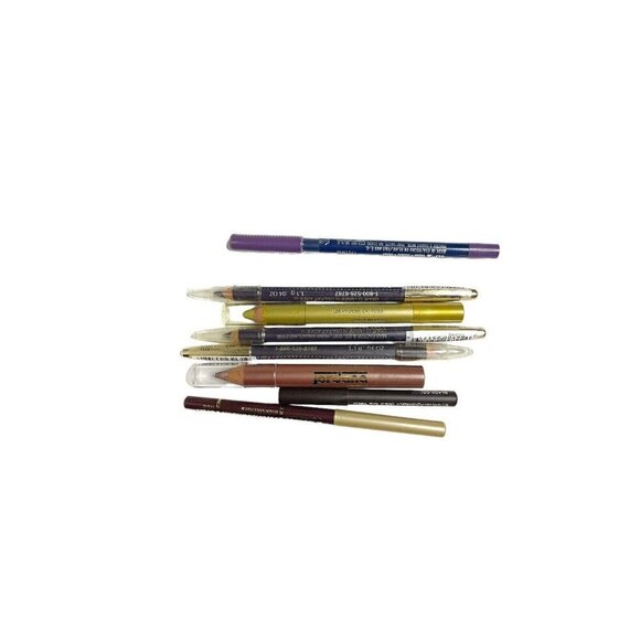 Max Factor Covergirl Set of 8 Eyeliner Pencils Gold Purple Brown NEW - Picture 4 of 4